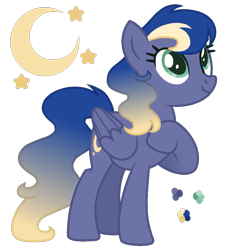 Size: 1000x1092 | Tagged: safe, artist:magicuniclaws, oc, oc only, pegasus, pony, female, magical lesbian spawn, mare, offspring, parent:derpy hooves, parent:princess luna, parents:lunaderp, simple background, solo, transparent background