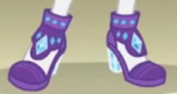 Size: 300x160 | Tagged: safe, screencap, rarity, equestria girls, g4, my little pony equestria girls: better together, my little pony equestria girls: choose your own ending, stressed in show, cropped, high heels, legs, pictures of legs, shoes