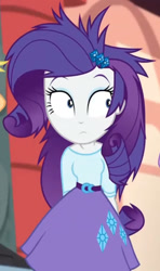 Size: 1140x1920 | Tagged: safe, screencap, rarity, equestria girls, equestria girls specials, g4, my little pony equestria girls: movie magic, clothes, cropped, female, messy hair, solo