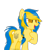 Size: 667x739 | Tagged: safe, artist:fioweress, oc, oc:ukraine, pony, nation ponies, ponified, solo, ukraine