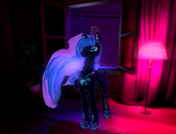 Size: 1280x977 | Tagged: safe, artist:syah, nightmare moon, g4, 3d, 3d model