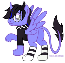 Size: 1037x1000 | Tagged: safe, artist:jennieoo, oc, oc only, oc:lightning shadow, original species, butt, glasses, paws, plot, show accurate, simple background, smiling, solo, tail, transparent background, vector, wings