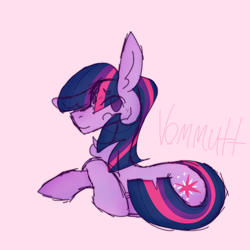 Size: 1000x1000 | Tagged: safe, artist:php163, twilight sparkle, earth pony, pony, g4, chest fluff, colored sketch, crossed hooves, earth pony twilight, floppy ears, one ear down, race swap, sketch, solo