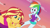 Size: 1080x607 | Tagged: safe, artist:flutteryaylove, edit, edited screencap, screencap, rainbow dash, sunset shimmer, equestria girls, g4, my little pony equestria girls: better together, wake up!, wake up!: rainbow dash, duo, female, midriff