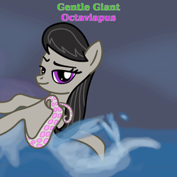 Size: 1000x1000 | Tagged: safe, artist:starless, derpibooru exclusive, octavia melody, octopony, octopus, g4, album cover, gentle giant (band), octaviapus, parody, ponified, ponified album cover, species swap
