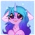 Size: 1024x1024 | Tagged: safe, alternate version, artist:pesty_skillengton, izzy moonbow, pony, unicorn, g5, my little pony: a new generation, spoiler:my little pony: a new generation, :3, :p, bust, cheek fluff, chest fluff, cute, ear fluff, female, floppy ears, heart, heart eyes, izzybetes, mare, solo, tongue out, wingding eyes