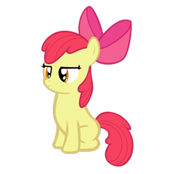 Size: 2700x2700 | Tagged: safe, artist:kuren247, apple bloom, earth pony, pony, g4, female, filly, high res, simple background, solo, transparent background