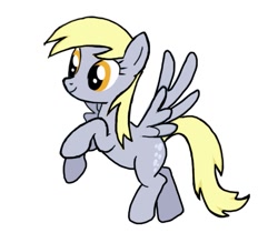 Size: 799x670 | Tagged: source needed, useless source url, safe, artist:derpyanon_, derpy hooves, pegasus, pony, g4, female, mare, simple background, smiling, solo, spread wings, trace, white background, wings