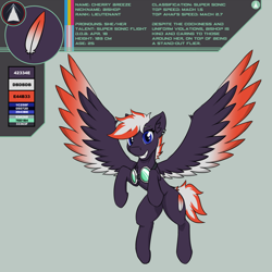 Size: 2700x2700 | Tagged: safe, artist:askavrobishop, oc, oc:bishop, pegasus, pony, cutie mark, goggles, high res, reference sheet, wings