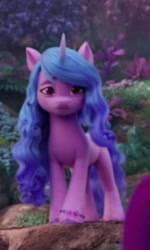 Size: 276x460 | Tagged: safe, screencap, izzy moonbow, g5, my little pony: a new generation, spoiler:my little pony: a new generation, 3d, sad, solo focus