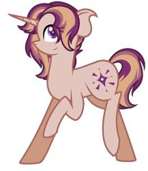 Size: 896x1030 | Tagged: safe, artist:gallantserver, oc, oc only, oc:sunrise spark, pony, unicorn, female, magical lesbian spawn, mare, offspring, parent:starlight glimmer, parent:sunset shimmer, parents:shimmerglimmer, simple background, solo, transparent background