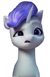 Size: 456x697 | Tagged: safe, edit, edited screencap, screencap, purple haze (g5), rarity, pony, unicorn, g5, my little pony: a new generation, 3d, purple mane, simple background, transparent background