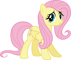 Size: 3540x3000 | Tagged: safe, artist:cloudyglow, fluttershy, pegasus, pony, magical mystery cure, female, high res, mare, simple background, solo, transparent background, vector