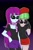 Size: 1066x1600 | Tagged: safe, artist:nekojackun, drama letter, mystery mint, watermelody, equestria girls, g4, background human, duo, duo female, female, sunglasses