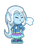 Size: 600x800 | Tagged: safe, artist:batipin, trixie, equestria girls, g4, animal crossing, chibi, eyes closed, female, hand on hip, simple background, solo, transparent background