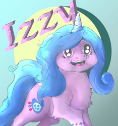 Size: 1280x1370 | Tagged: safe, artist:deltacandyfox, izzy moonbow, pony, unicorn, g5, my little pony: a new generation, abstract background, female, solo