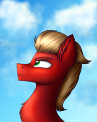 Size: 2400x3000 | Tagged: safe, artist:darklight1315, sprout cloverleaf, earth pony, pony, g5, my little pony: a new generation, bust, high res, male, profile, solo, stallion