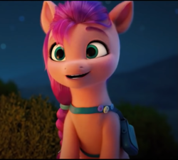 Size: 613x552 | Tagged: safe, screencap, sunny starscout, earth pony, pony, g5, my little pony: a new generation, spoiler:my little pony: a new generation, 3d, cropped, cute, female, hopeful, mare, smiling, solo, sunnybetes