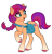Size: 1200x1250 | Tagged: safe, artist:doggie31, sunny starscout, earth pony, pony, g5, my little pony: a new generation, backwards cutie mark, badge, bag, braid, coat markings, colored hooves, eye clipping through hair, eyebrows, eyebrows visible through hair, female, fluttershy's cutie mark, looking back, mare, open mouth, rainbow dash's cutie mark, raised eyebrow, raised hoof, satchel, signature, simple background, smiling, socks (coat markings), solo, transparent background, twilight sparkle's cutie mark, unshorn fetlocks