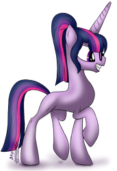 Size: 548x800 | Tagged: safe, artist:atalix, sci-twi, twilight sparkle, pony, unicorn, equestria girls, g4, alternate design, base used, equestria girls ponified, glasses, ponified, simple background, solo, transparent background, unicorn sci-twi