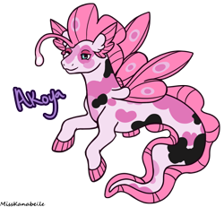 Size: 1950x1800 | Tagged: safe, artist:misskanabelle, oc, oc only, pony, seapony (g4), angler seapony, fin wings, fins, male, one eye closed, simple background, smiling, solo, transparent background, wings