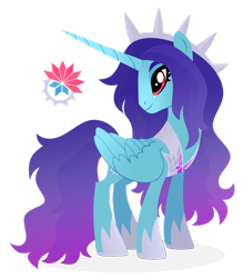 Size: 1600x1827 | Tagged: safe, artist:kabuvee, oc, oc only, alicorn, pony, alicorn oc, crown, eyelashes, folded wings, hoof shoes, horn, jewelry, looking back, male, peytral, regalia, simple background, smiling, solo, stallion, standing, transparent background, wings