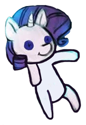 Size: 257x371 | Tagged: safe, artist:lumineko, editor:pagiepoppie12345, rarity, pony, unicorn, g4, doll, plushie, simple background, toy, transparent background