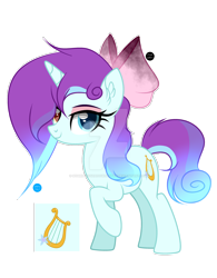 Size: 1920x2458 | Tagged: safe, artist:stardustshadowsentry, oc, oc only, pony, unicorn, bow, female, hair bow, heterochromia, mare, simple background, solo, transparent background