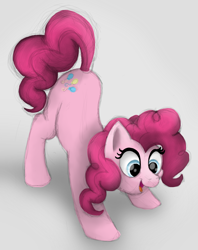 Size: 2190x2772 | Tagged: safe, artist:doodledonutart, pinkie pie, earth pony, pony, g4, behaving like a dog, cute, diapinkes, high res, open mouth, open smile, puppy pie, smiling, solo