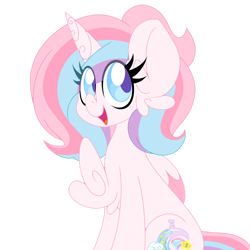 Size: 1280x1280 | Tagged: safe, artist:ladylullabystar, oc, oc only, oc:lullaby star, alicorn, pony, chest fluff, female, mare, solo, two toned wings, wings