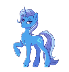 Size: 1922x2000 | Tagged: safe, artist:tanatos, trixie, pony, unicorn, g4, chest fluff, cute, female, simple background, smiling, solo, transparent background