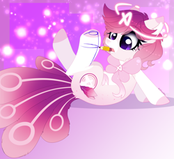 Size: 4068x3708 | Tagged: safe, artist:2pandita, oc, oc only, oc:huffle puffle, earth pony, pony, drawing self, female, mare, mouth hold, pencil, solo