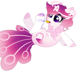 Size: 4068x3708 | Tagged: safe, alternate version, artist:2pandita, oc, oc only, oc:huffle puffle, earth pony, pony, drawing self, female, mare, mouth hold, pencil, simple background, solo, transparent background