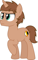 Size: 1422x2236 | Tagged: safe, artist:peternators, oc, oc only, oc:heroic armour, pony, unicorn, g4, colt, male, raised hoof, simple background, solo, teenager, transparent background