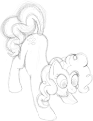 Size: 2039x2650 | Tagged: safe, artist:doodledonutart, pinkie pie, earth pony, pony, g4, high res, sketch, solo