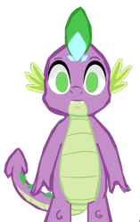 Size: 1280x2038 | Tagged: safe, artist:benpictures1, artist:chedx, edit, spike, dragon, comic:kingdom fall, comic:the storm kingdom, g4, my little pony: the movie, bad end, brainwashing, crystal of light, inkscape, male, simple background, solo, transparent background, vector