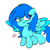 Size: 1080x1080 | Tagged: safe, oc, oc only, oc:cloud west, pegasus, pony, heterochromia, solo