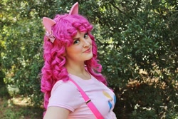 Size: 960x640 | Tagged: safe, artist:shelbeanie, pinkie pie, human, g4, 2014, clothes, cosplay, costume, irl, irl human, photo