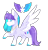 Size: 860x900 | Tagged: safe, artist:lilywolfpie, oc, oc only, oc:moonlight aura, pegasus, pony, female, filly, magical lesbian spawn, offspring, parent:rainbow dash, parent:twilight sparkle, parents:twidash, simple background, solo, transparent background, two toned wings, wings