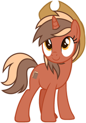 Size: 1024x1470 | Tagged: safe, artist:pegasski, oc, oc only, oc:softbox, pony, unicorn, g4, female, hat, mare, simple background, solo, transparent background