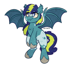 Size: 500x444 | Tagged: safe, artist:azimooth, oc, oc only, bat pony, pony, bat pony oc, simple background, solo, transparent background