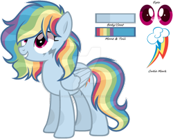 Size: 1280x1027 | Tagged: safe, artist:dayspringsentryyt, rainbow dash, oc, oc only, pony, g4, alternate design, base used, simple background, solo, transparent background