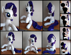 Size: 2778x2152 | Tagged: safe, artist:littlefairyswonders, rarity, human, pony, g4, high res, irl, photo, plushie, solo