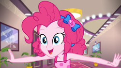 Size: 1920x1080 | Tagged: safe, screencap, pinkie pie, equestria girls, equestria girls specials, g4, my little pony equestria girls: better together, my little pony equestria girls: spring breakdown, alternate hairstyle, clothes, cute, diapinkes, female, sleeveless, solo