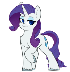 Size: 3264x3351 | Tagged: safe, artist:yoditax, rarity, pony, unicorn, g4 mega collab, g4, chest fluff, high res, raised hoof, simple background, solo, transparent background, unshorn fetlocks