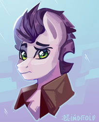 Size: 1280x1565 | Tagged: safe, artist:freak-side, soarin', pegasus, pony, g4, bust, clothes, jacket, male, solo, stallion