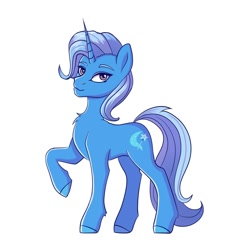 Size: 1922x2000 | Tagged: dead source, safe, artist:tanatos, trixie, pony, unicorn, g4, chest fluff, smiling, solo