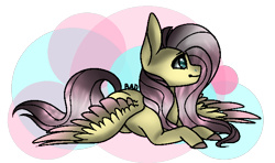 Size: 646x383 | Tagged: safe, artist:aonairfaol, fluttershy, pegasus, pony, g4, colored hooves, cute, daaaaaaaaaaaw, female, lying down, mare, prone, shyabetes, simple background, transparent background, two toned wings, wings