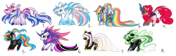 Size: 1301x416 | Tagged: safe, artist:inspiredpixels, oc, oc only, pony, adoptable, coat markings, curved horn, horn, simple background, transparent background, unshorn fetlocks