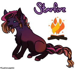 Size: 1950x1800 | Tagged: safe, artist:misskanabelle, oc, oc only, earth pony, pony, :p, braided tail, colored hooves, earth pony oc, fire, one eye closed, simple background, solo, tongue out, transparent background, wink